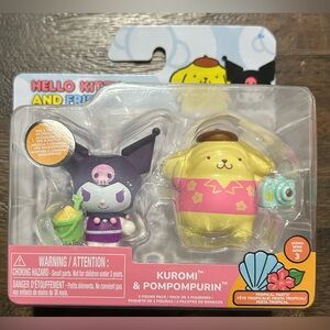 Kuromi & Pompompurin Figurine Set NWT